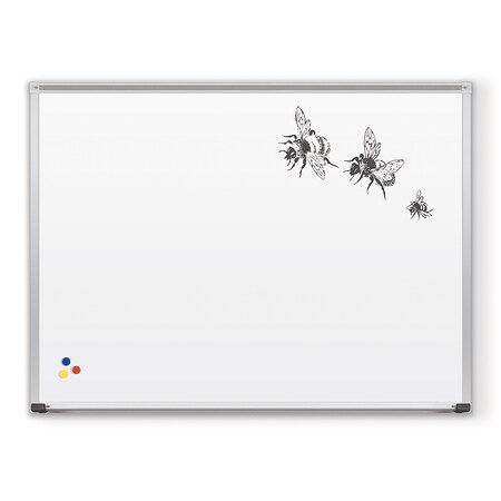 Mooreco Magne-Rite Markerboard - Deluxe Aluminum Trim - 4H X 6W 219AG